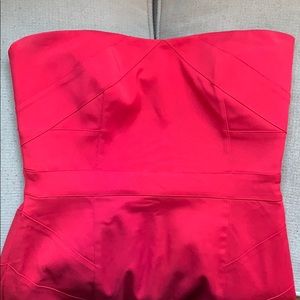 Amazing strapless red dress w/ incredible detail